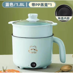 多功能电炒锅不粘锅电锅家用小电锅宿舍煮面电煮锅煮饭炒菜一体锅 不粘